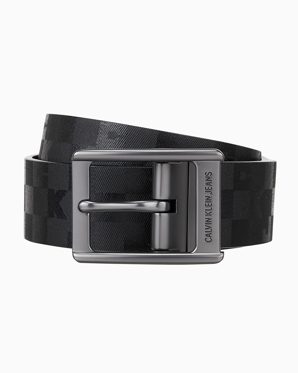 Buy 남성 소가죽 38MM 양면 벨트 38MM in color BLACK PRINT/ BL