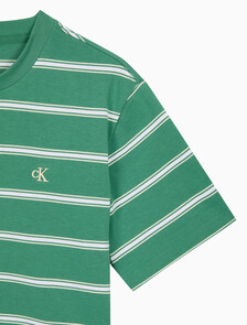 Buy 이지 스트라이프 크루넥 티 in color Wild Green