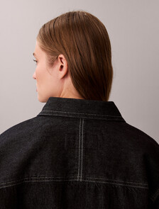 Buy 여성 워크웨어 CK 로고 데님 자켓 in color Rinse