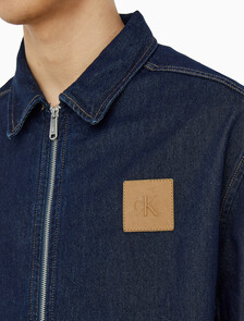 Buy 남성 릴렉스핏 데님 블루종 집업 자켓 in color RINSE BLUE