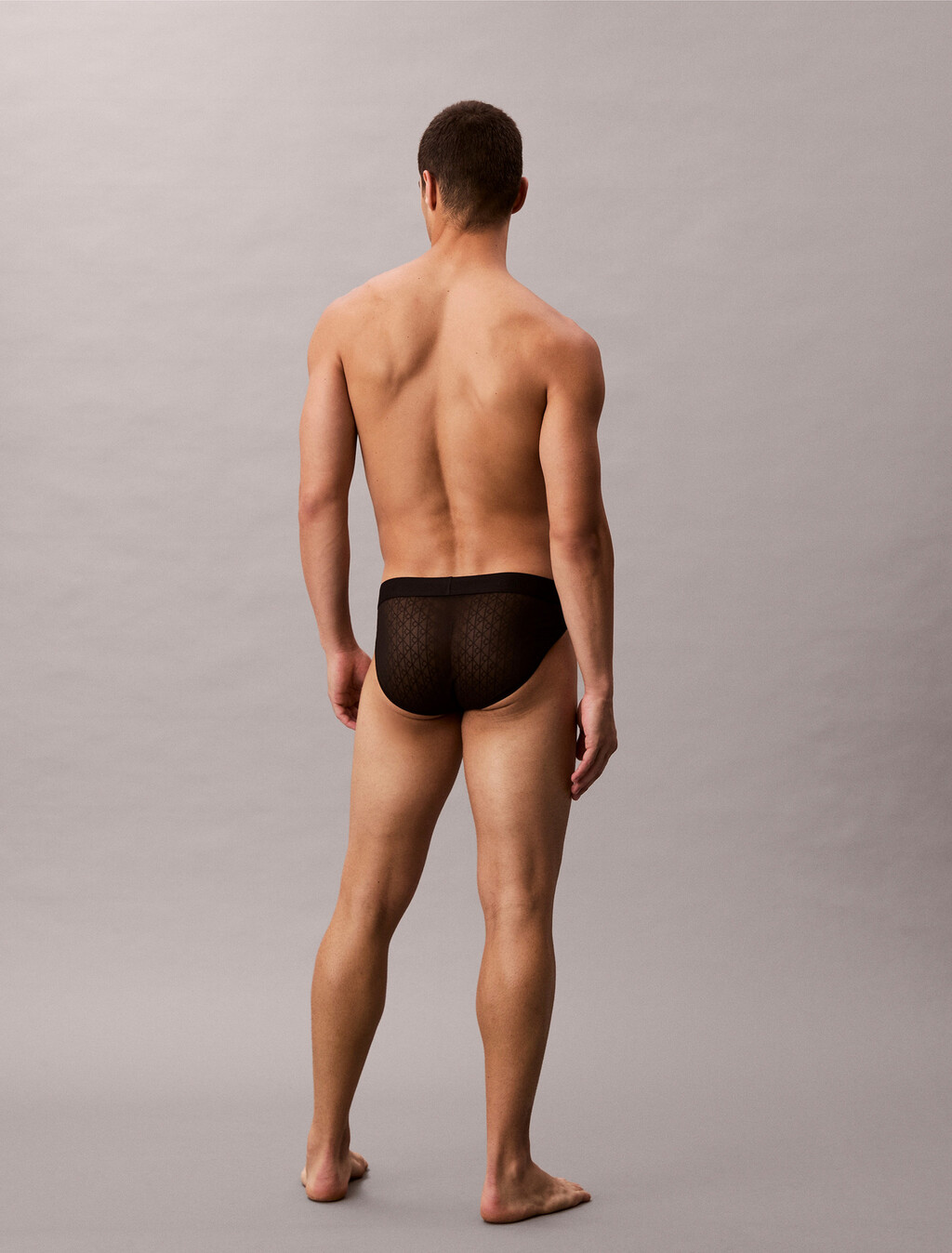 Buy 남성 스컬프트 레이스 브리프 in color BLACK