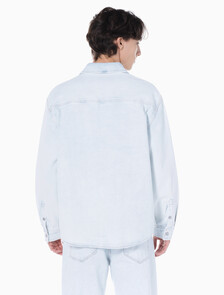 Buy 남성 릴렉스핏 데님 셔츠 in color CHALKY BLUE