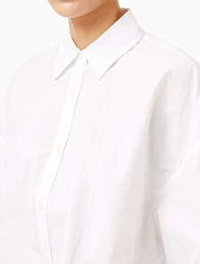 Buy 여성 크롭 패션 셔츠 in color BRIGHT WHITE