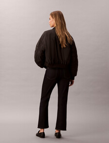 Buy 여성 하이라이즈 크롭 플레어 in color RINSE BLUE