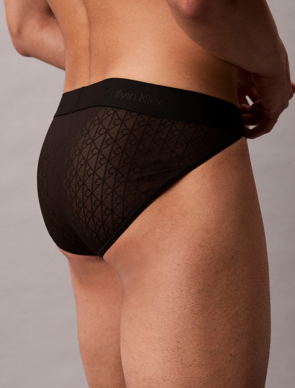 Buy 남성 스컬프트 레이스 브리프 in color BLACK