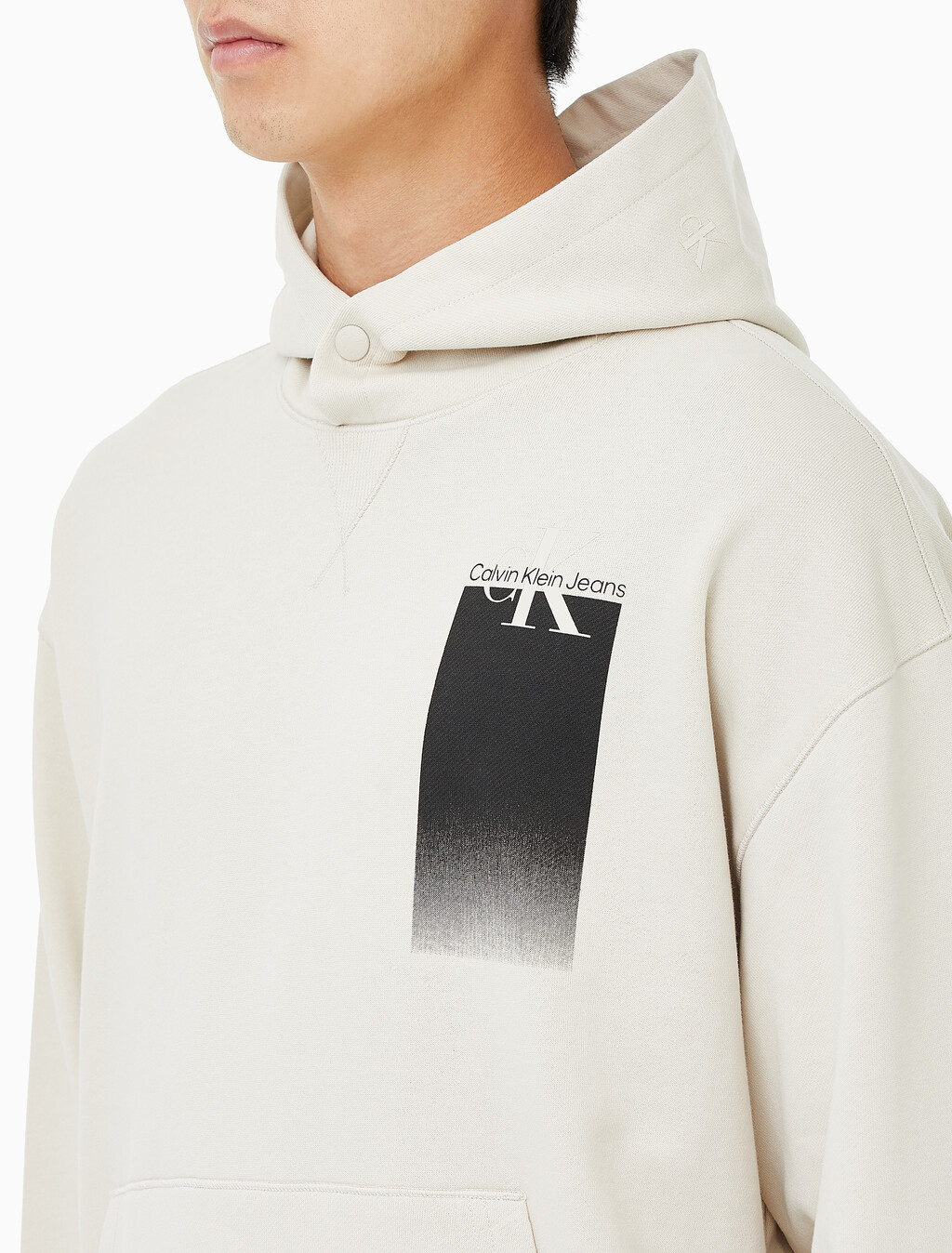 Buy 남성 릴렉스핏 멀티박스 그래픽 로고 후디 in color BLUR FLORAL_BLACK