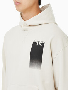 Buy 남성 릴렉스핏 멀티박스 그래픽 로고 후디 in color BLUR FLORAL_BLACK