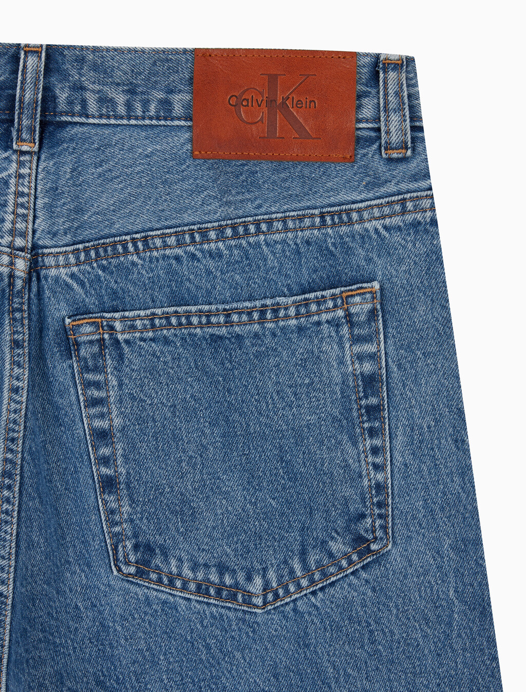Buy 남성 스트레이트핏 90's 미드블루 데님 쇼츠 in color MID BLUE STONE