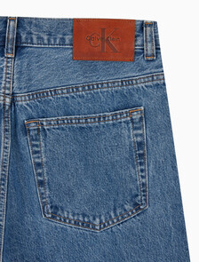 Buy 남성 스트레이트핏 90's 미드블루 데님 쇼츠 in color MID BLUE STONE