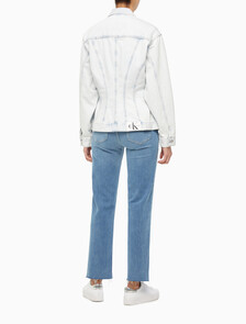 Buy 여성 오버사이즈핏 코르셋 데님 재킷 in color CHALKY BLUE