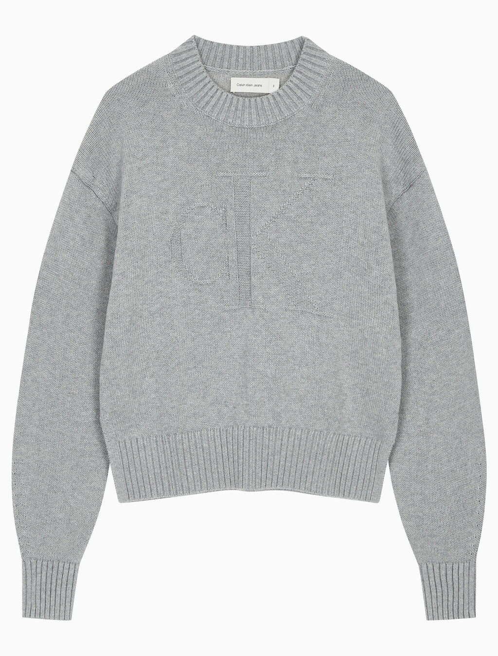 Buy 여성 인타르시아 루즈 스웨터 in color GREY