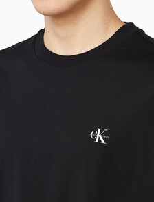 Buy 2PACK 모노그램 로고 반팔 티셔츠 in color Black / White