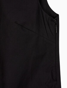 Buy 여성 포플린 슬리브리스 미니 드레스 in color BLACK