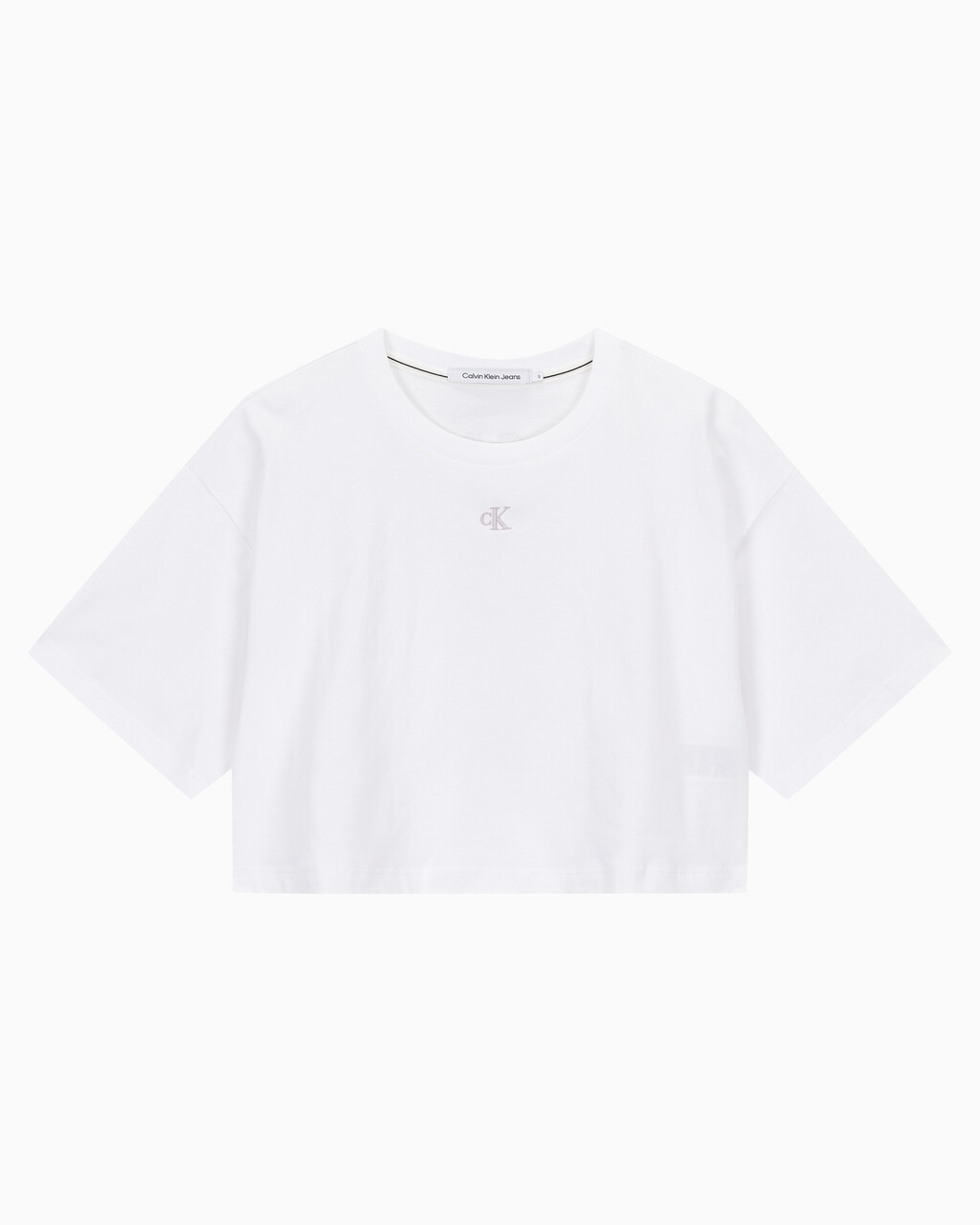 Buy 여성 그래픽 크롭 반팔 티셔츠 in color BRIGHT WHITE