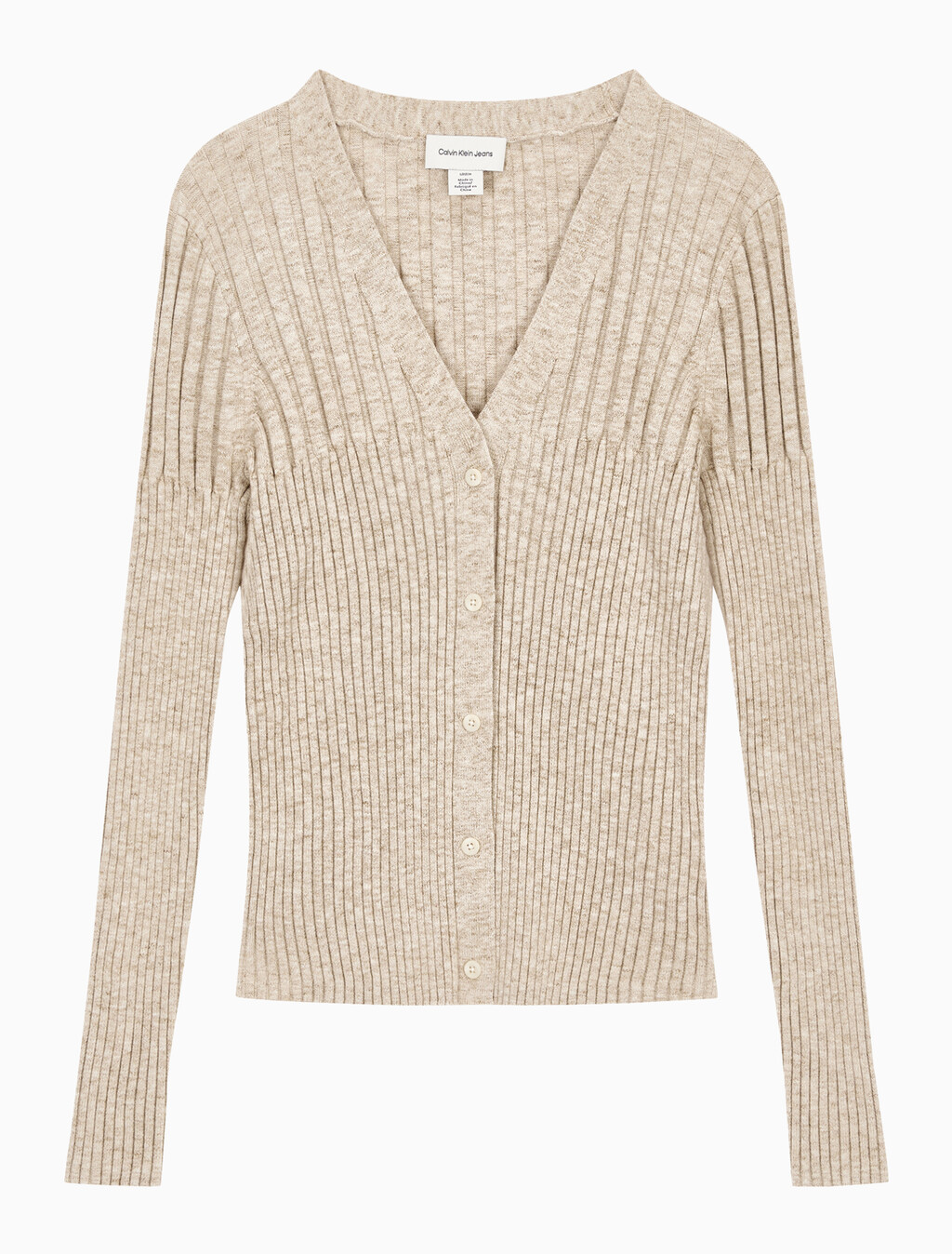 Buy 여성 립 가디건 in color Beige