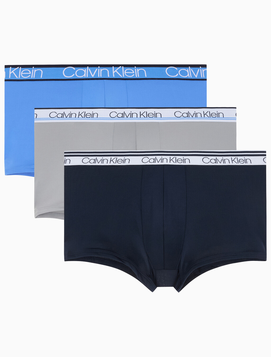 Buy 남성 마이크로 버라이어티 WB 로우 라이즈 트렁크 3PK in color Navy / Blue / Grey