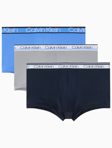 Buy 남성 마이크로 버라이어티 WB 로우 라이즈 트렁크 3PK in color Navy / Blue / Grey