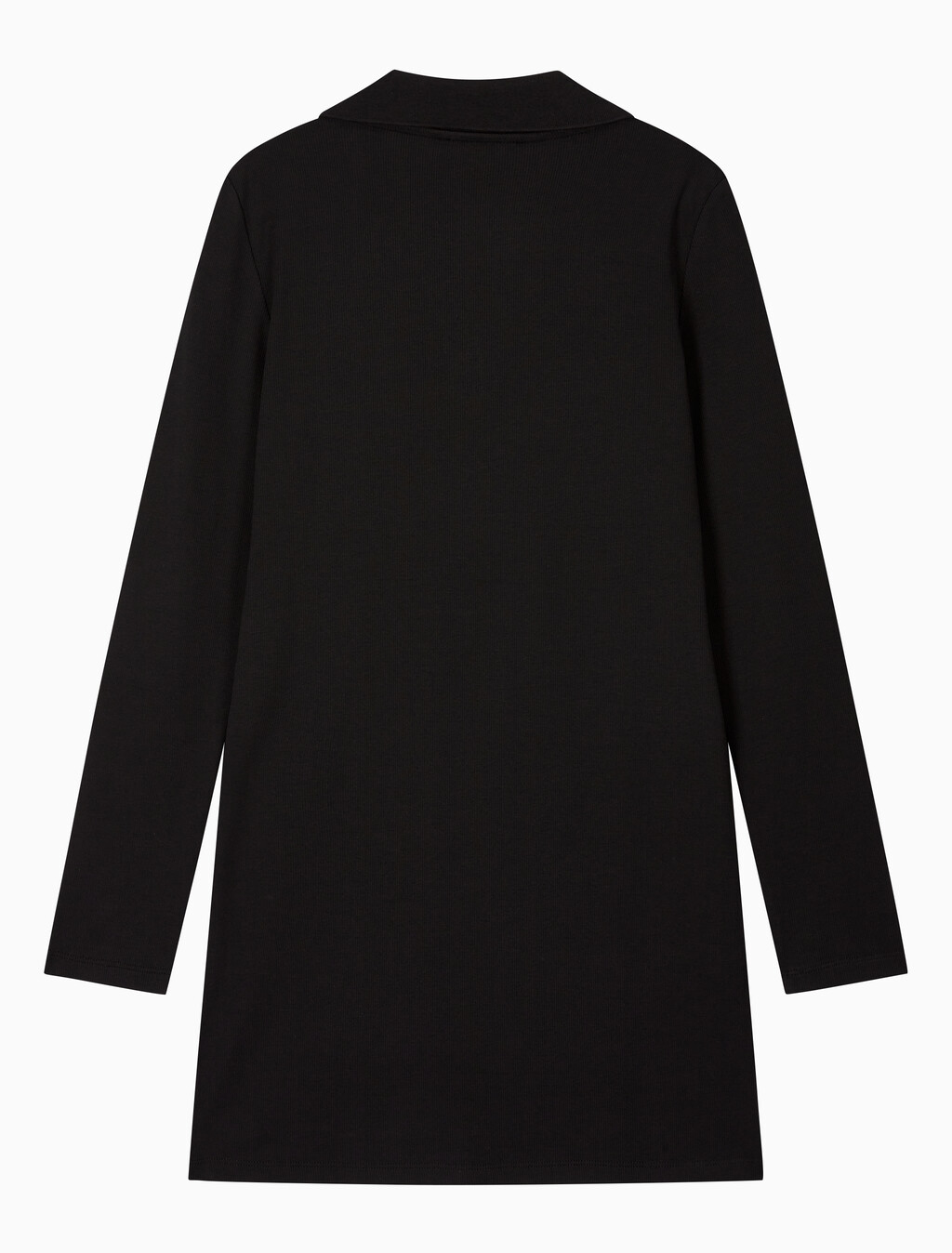 Buy 여성 L/S 모노로고 립 폴로 미니 드레스 in color BLACK