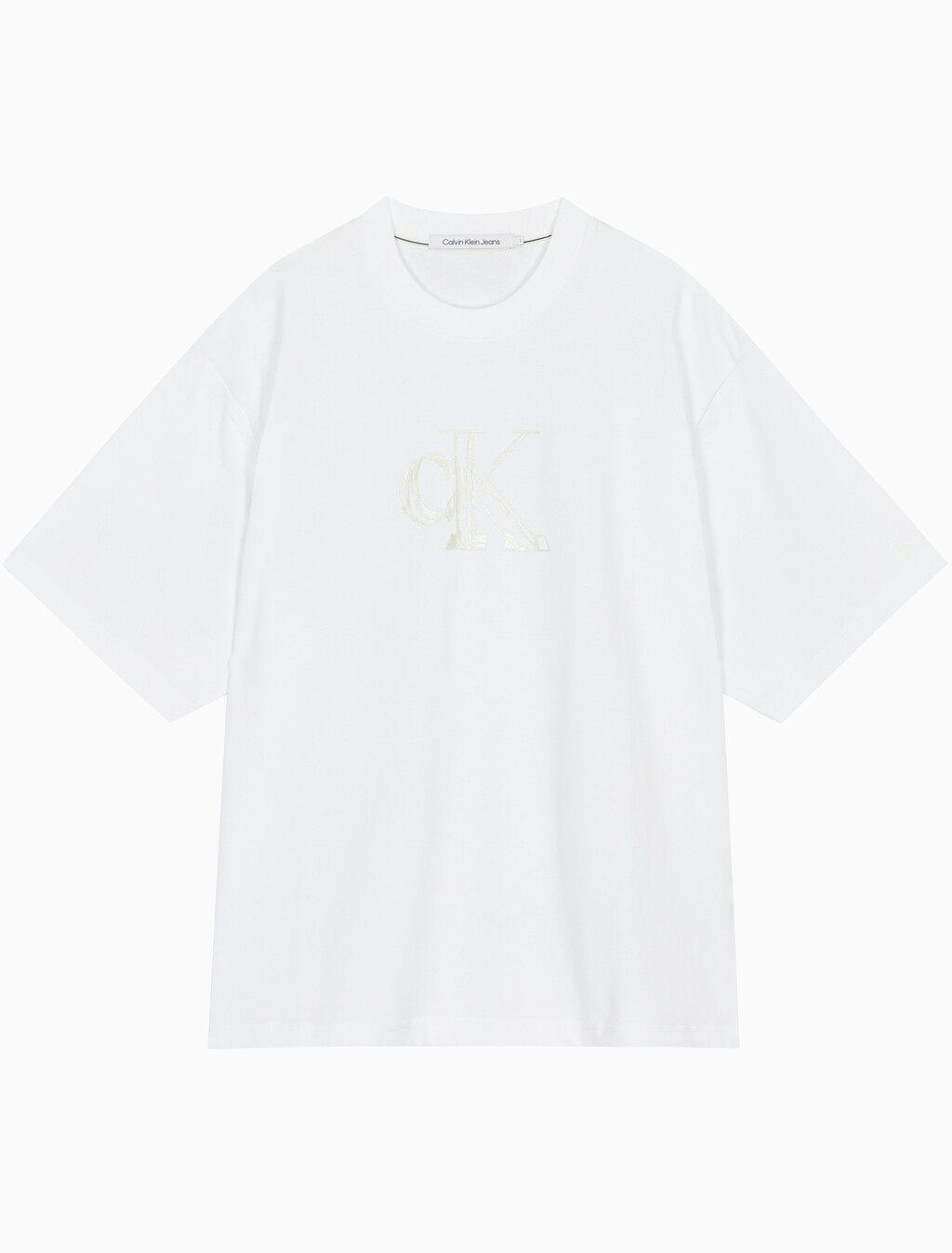 Buy 남성 릴렉스핏 스몰 로고 반팔 티셔츠 in color BRIGHT WHITE