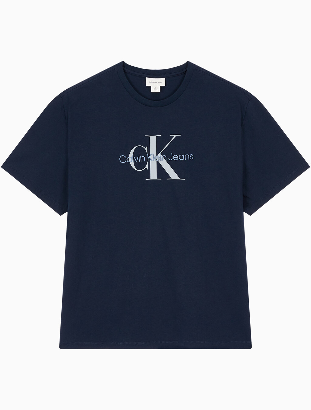 Buy 남성 레귤러핏 히어로 모노그램 로고 반팔 티셔츠 in color DARK SAPPHIRE