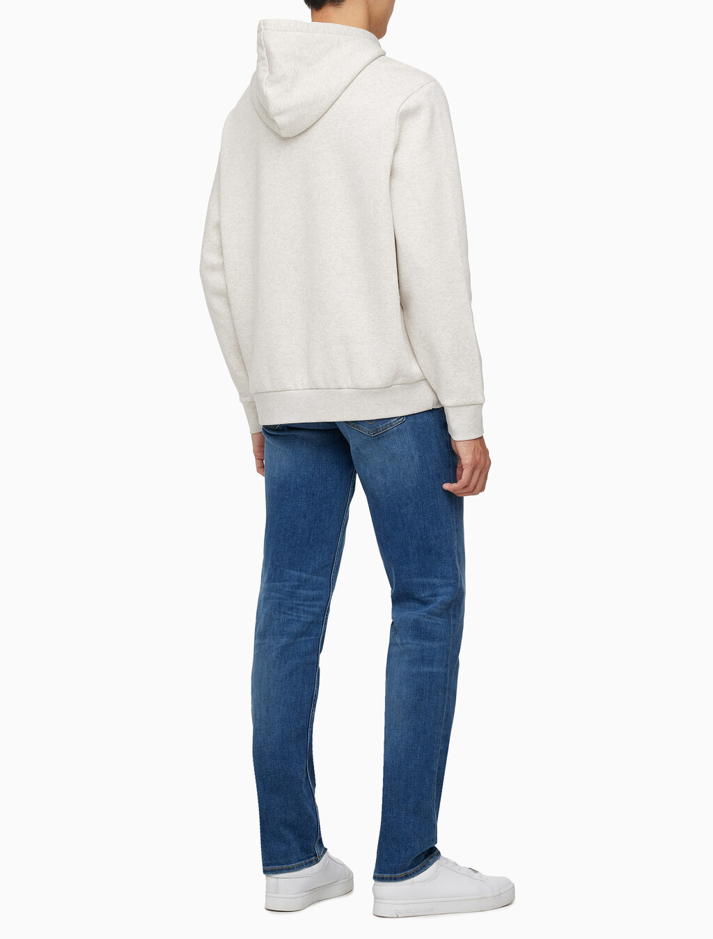 Buy 남성 바디핏 미드블루 이탈리안 데님 in color MID BLUE BACK EMBRO