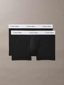 Buy 남성 아이콘 코튼 스트레치 2PK 트렁크 in color BLACK