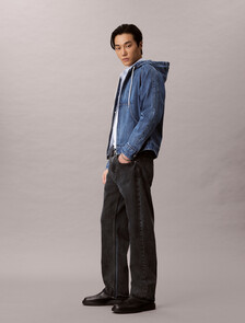 Buy 남성 맥스웰 풀집업 데님 후디 in color MAXWELL