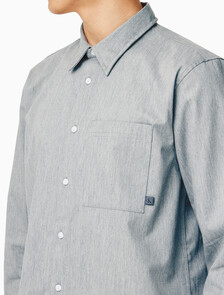 Buy 남성 멜란지 유틸리티 셔츠 in color GREY