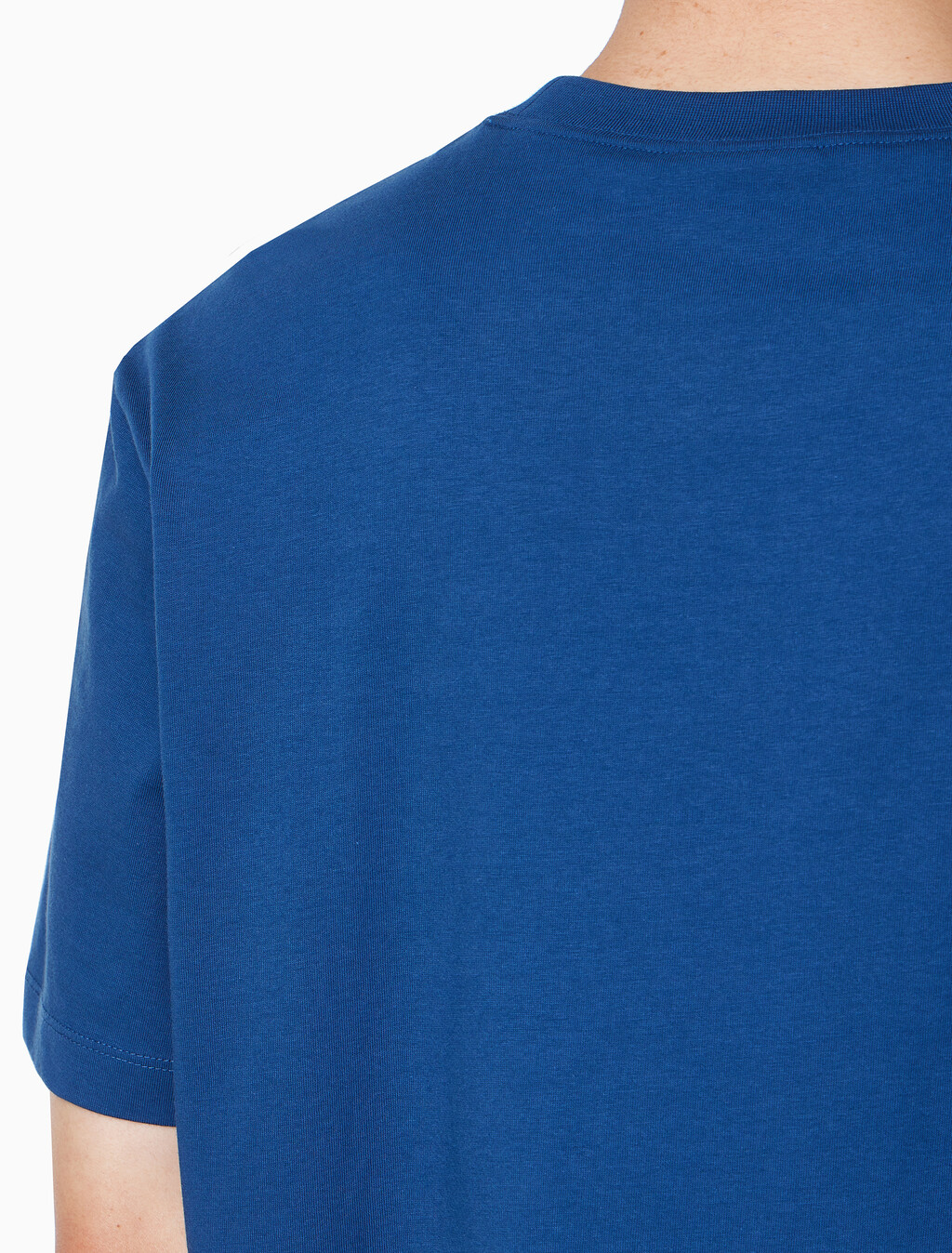 Buy 남성 이지핏 아카이브 로고 반팔 티셔츠 in color BLUE JEAN