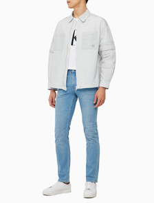 Buy 남성 릴렉스핏 디테처블 유틸리티 셔츠 in color WHITE