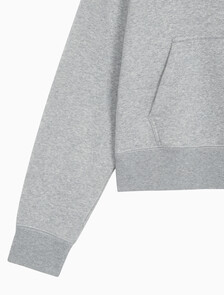 Buy 여성 아카이브 로고 플리스 후디 in color HEROIC GREY HEATHER