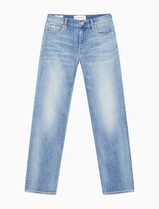Buy 여성 보이핏 미드블루  데님 in color MID BLUE BACK EMBRO