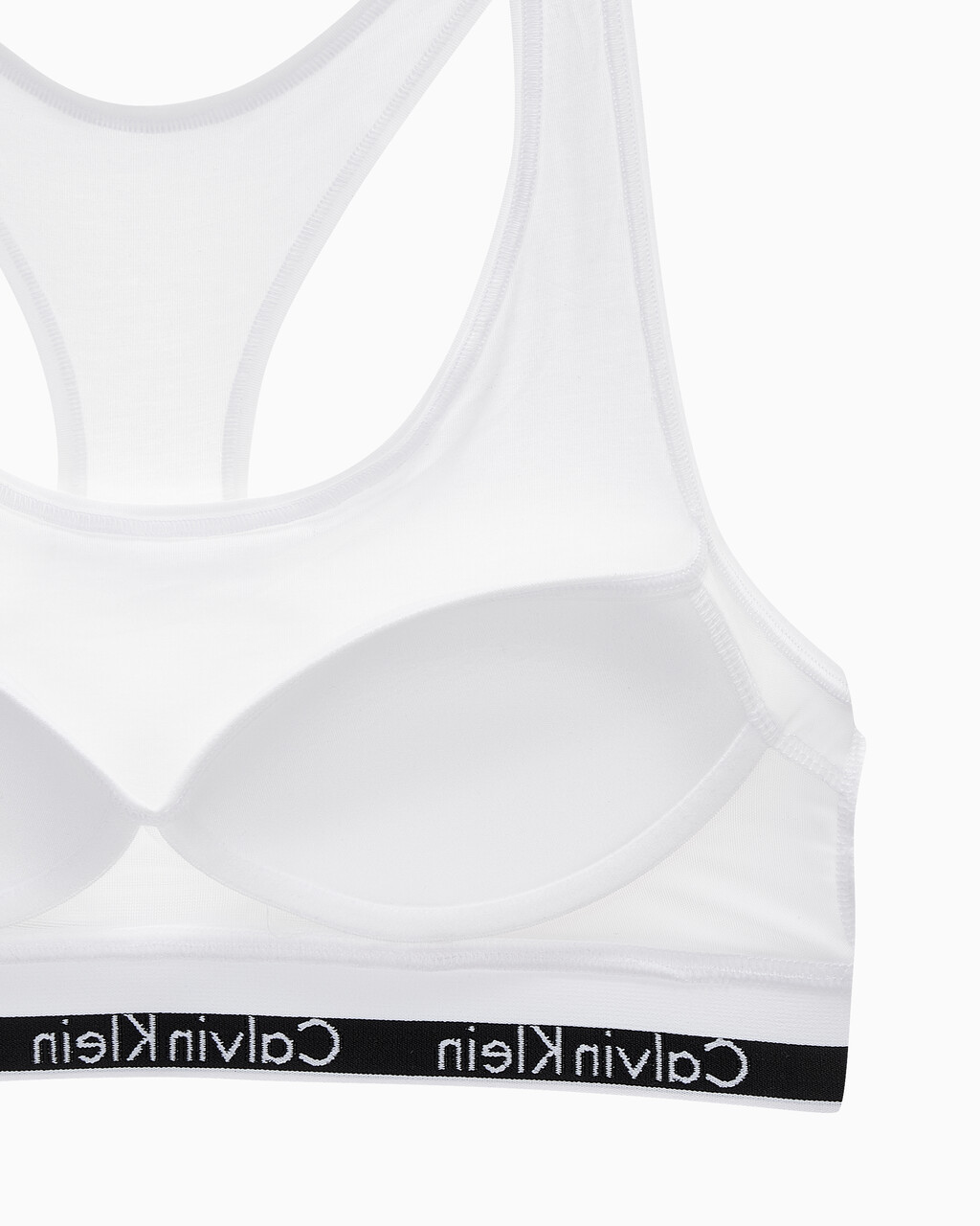 Buy 여성 모던 코튼 레이서백 브라렛 in color WHITE