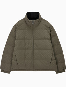 Buy 남성 나일론 리버서블 올오버프린트 다운 푸퍼 자켓 in color BUNGEE CORD