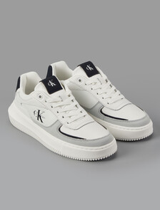 Buy 여성 말모메타 청키 컵솔 레더 in color White