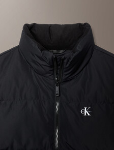 Buy 남성 스탠드 칼라 모노로고 다운 자켓 in color BLACK