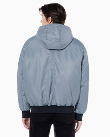 Buy 남성 후디 보머 다운 자켓 in color GREY