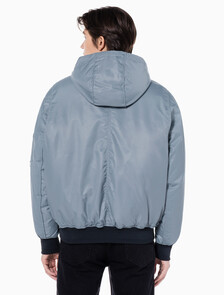 Buy 남성 후디 보머 다운 자켓 in color GREY