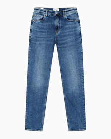 Buy 남성 미드블루 바디핏 데님 in color MID BLUE BACK EMBRO