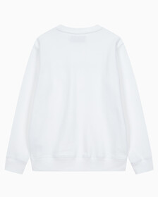 Buy 남성 레귤러핏 인스티튜셔널 로고 기모 스웨트셔츠 in color BRIGHT WHITE