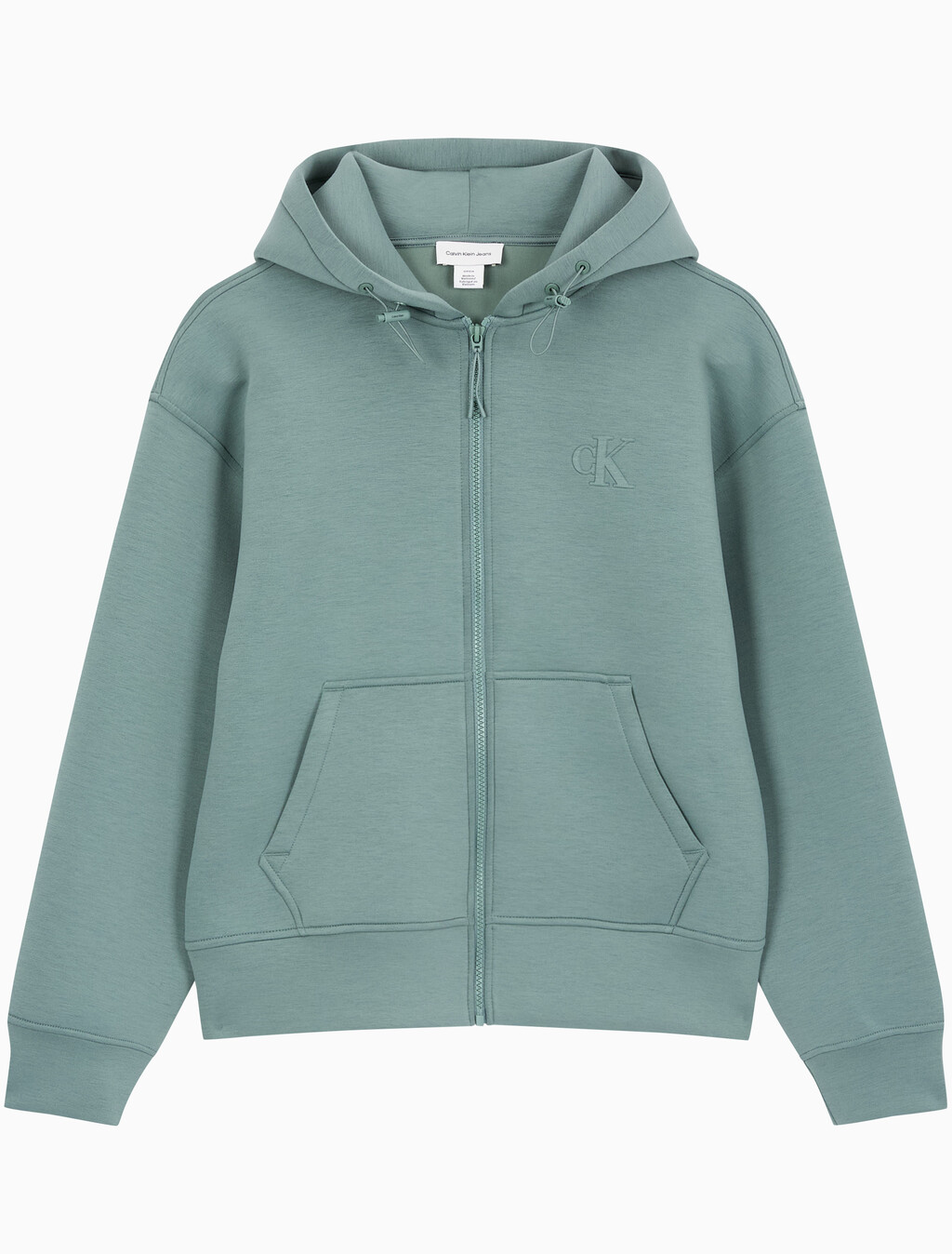 Buy 여성 크롭 오버사이즈 스웻셔츠 in color Mid Green