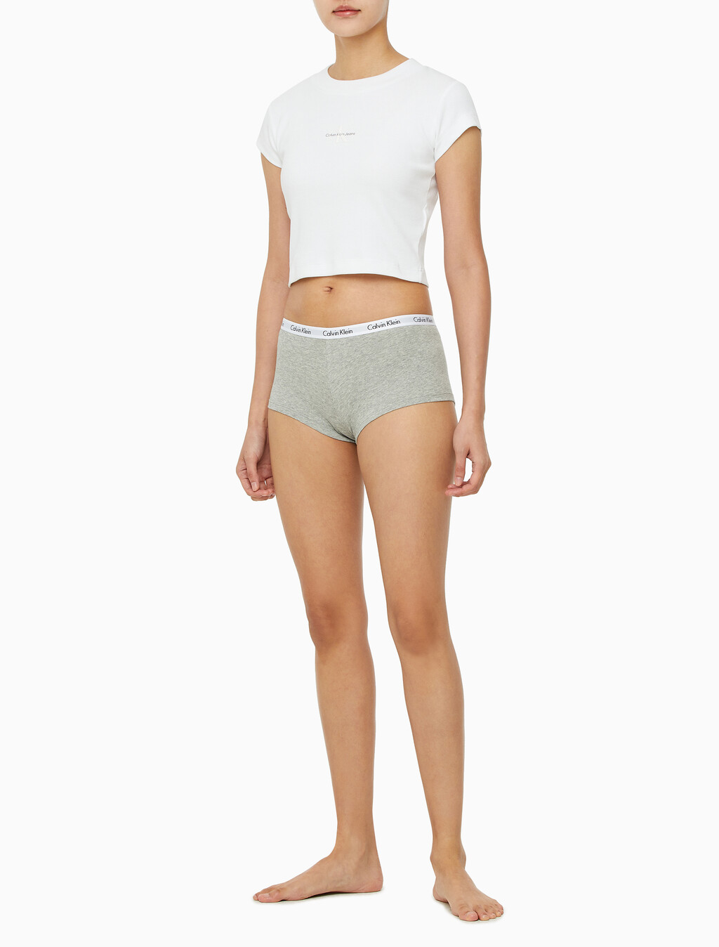 Buy 여성 캐러셀 3PK 보이쇼츠 in color BLACKGREY HEATHERWHITE