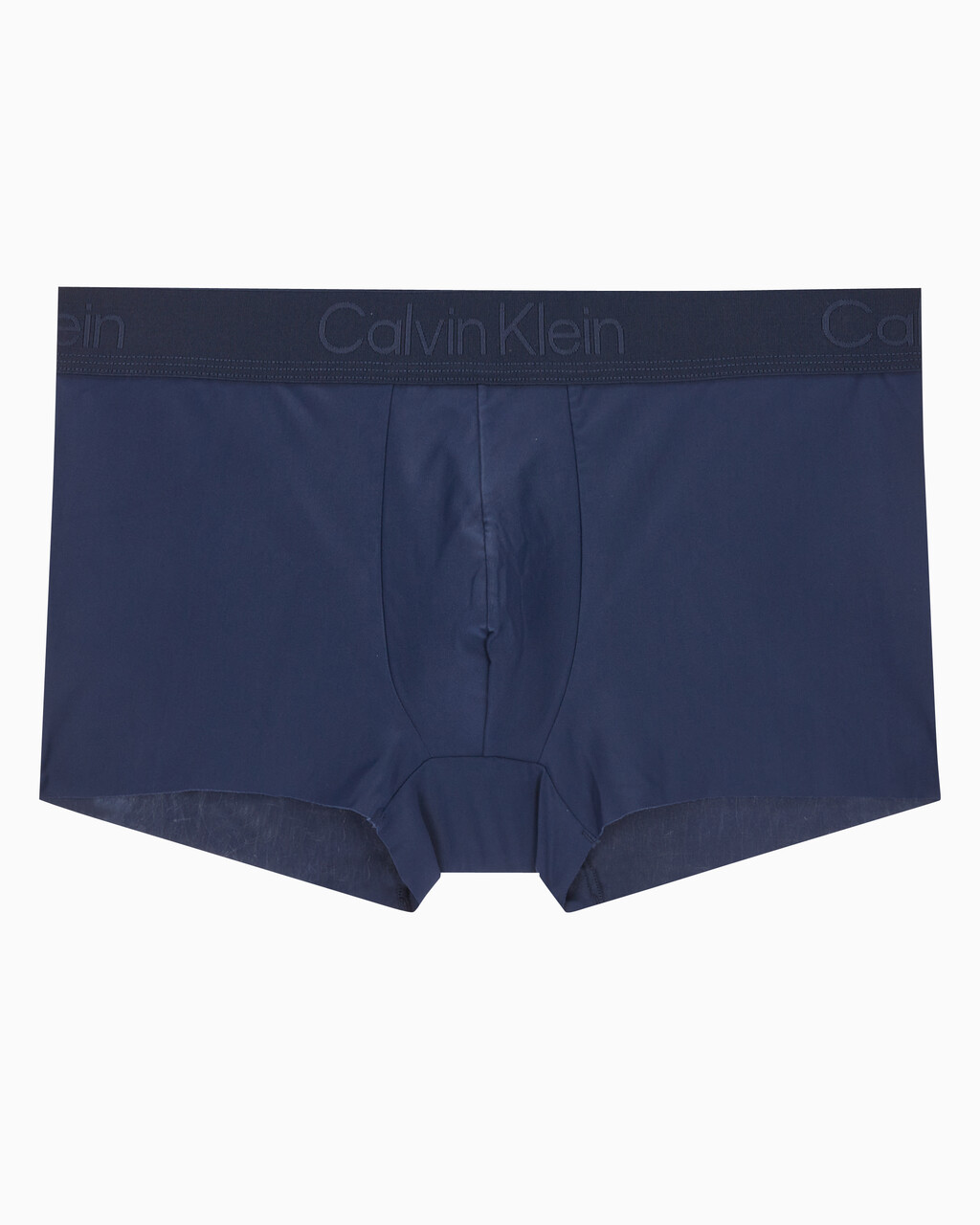 Buy 남성 CK 블랙 마이크로 싱글 로우라이즈 트렁크 in color BLUE SHADOW