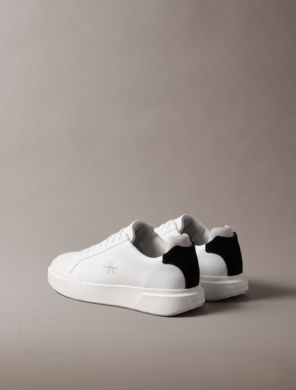 Buy 여성 청키 컵솔 레이스업 더블 벨크로 스니커즈 in color TRIPLE WHITE
