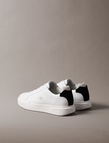 Buy 여성 청키 컵솔 레이스업 더블 벨크로 스니커즈 in color TRIPLE WHITE