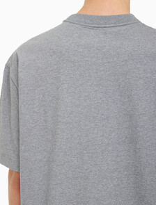 Buy 남성 릴렉스핏 헤비 코튼 크루넥 반팔 티셔츠  in color MEDIUM GREY HEATHER