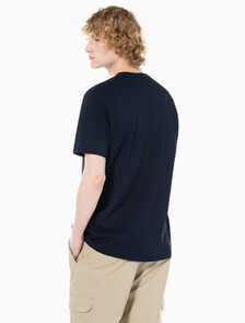 Buy 남성 소프트 페이디드 로고 크루넥 반팔 티셔츠 in color DARK SAPPHIRE