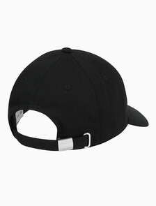 Buy 남녀공용 CKJ 프린트 레터링 로고 볼캡 in color BLACK