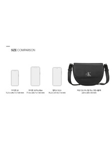 Buy 여성 CKJ 미니멀 모노그램 새들백 in color BLACK