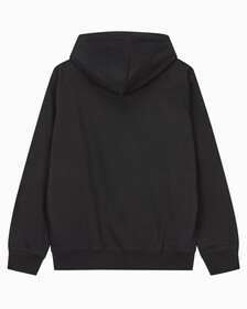 Buy 남성 롱슬리브 릴렉스핏 모노그램로고 후디 in color CK BLACK